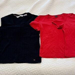 3 pieces - short sleeve shirts (Tommy Hilfiger Black and Sans Souci)